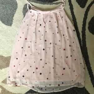 Pink Polka Dot Tank Top